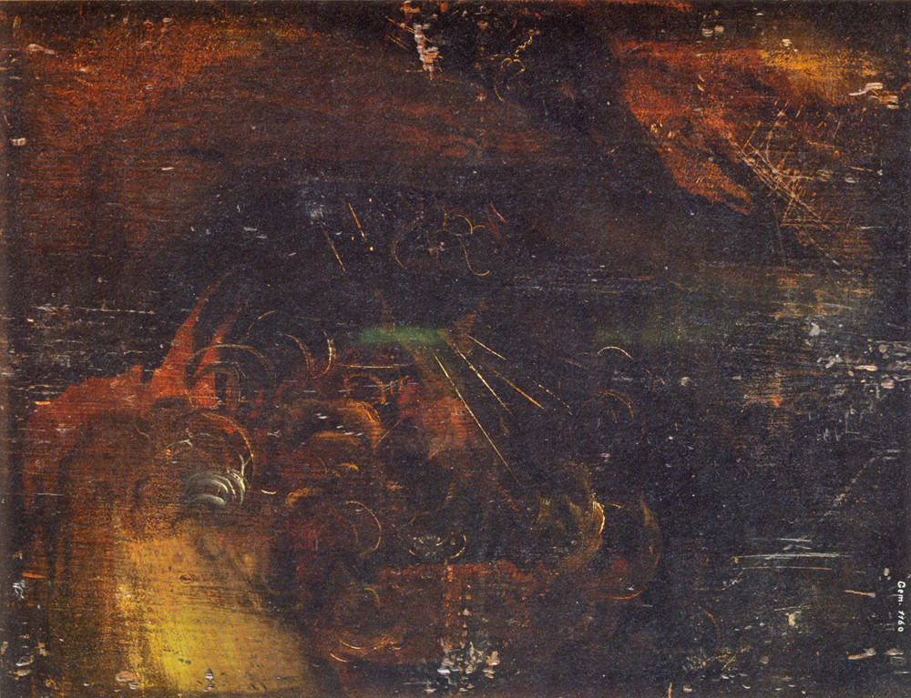 Альбрехт Дюрер. Оборотная сторона портрета Барбары Дюрер&nbsp;— «Пейзаж с&nbsp;утёсом и&nbsp;драконом».