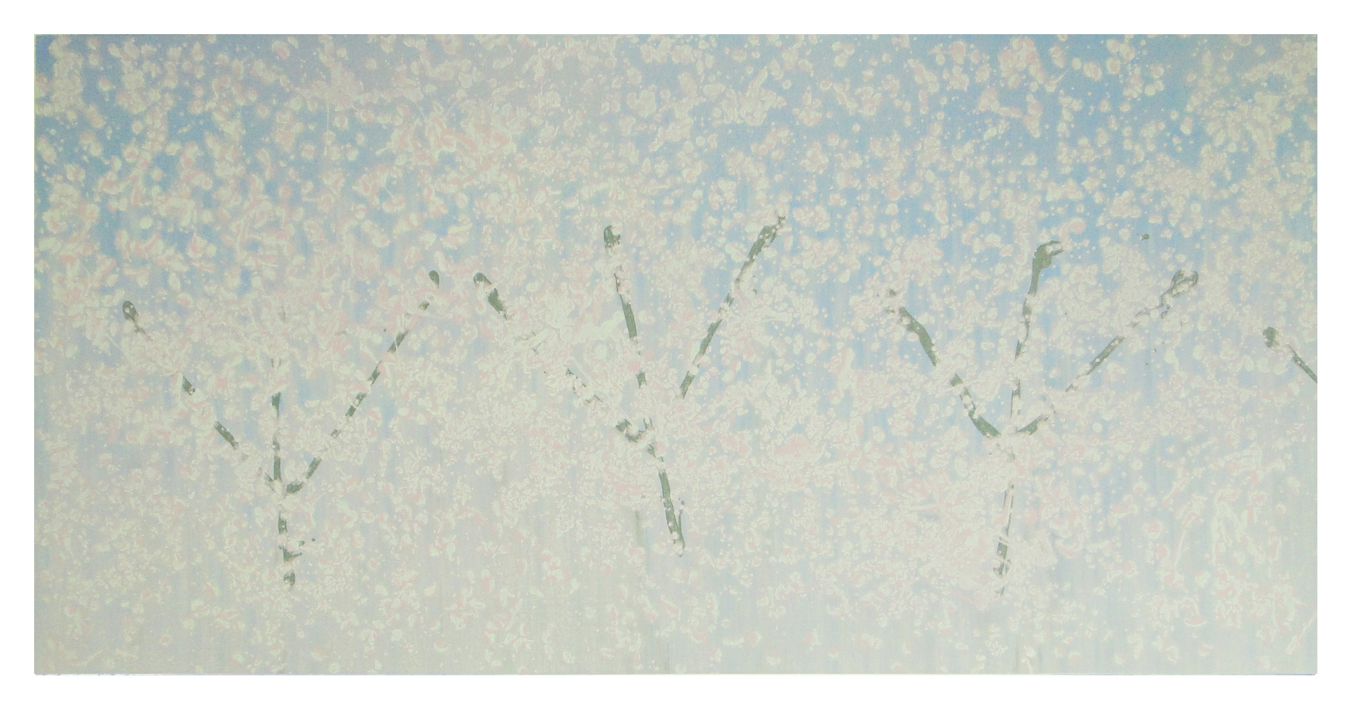 Кирилл Яковлев, Вишневый сад, 2016, холст, масло,180×90