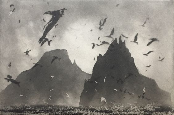 Norman Ackroyd Blue Cove&nbsp;— Skellig, 2019