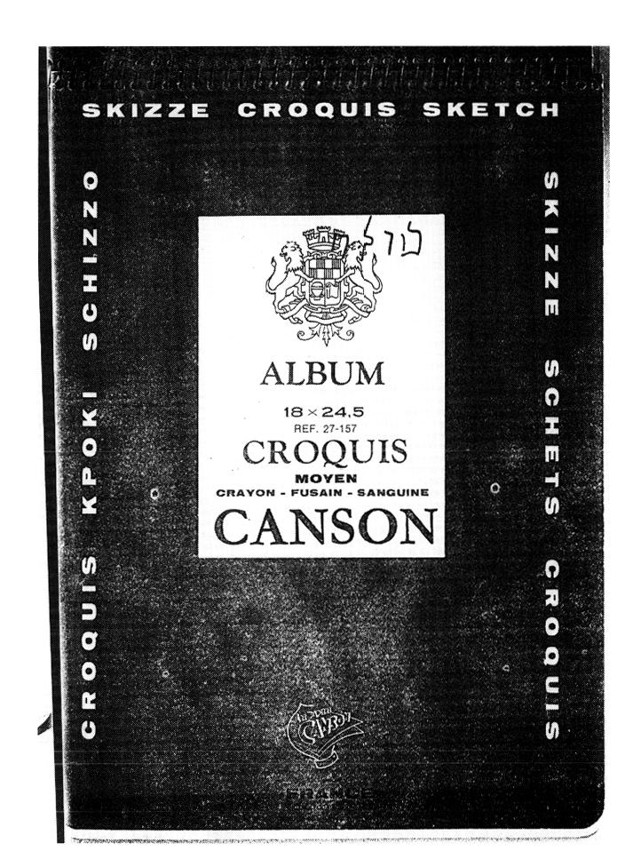 Один из Canson’ов Деррида