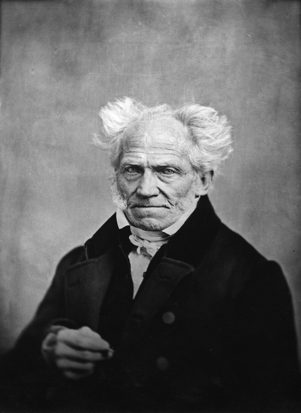 А. Шопенгауэр в&nbsp;старости, даггеротипный портрет 1859&nbsp;г. 