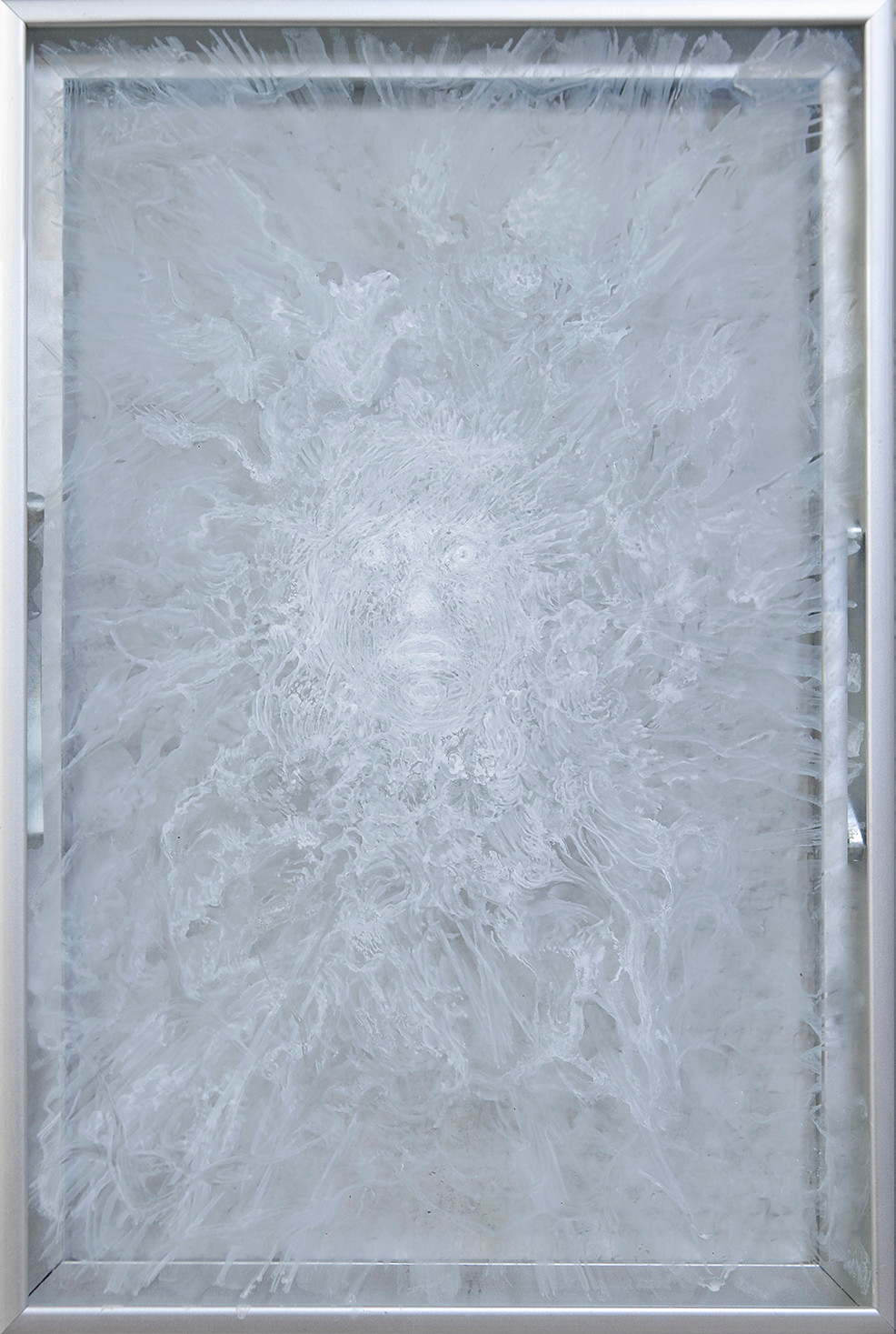 God / Бог, 2018, oil painting on glass / масляная живопись на&nbsp;стекле, 30,5×21 cm