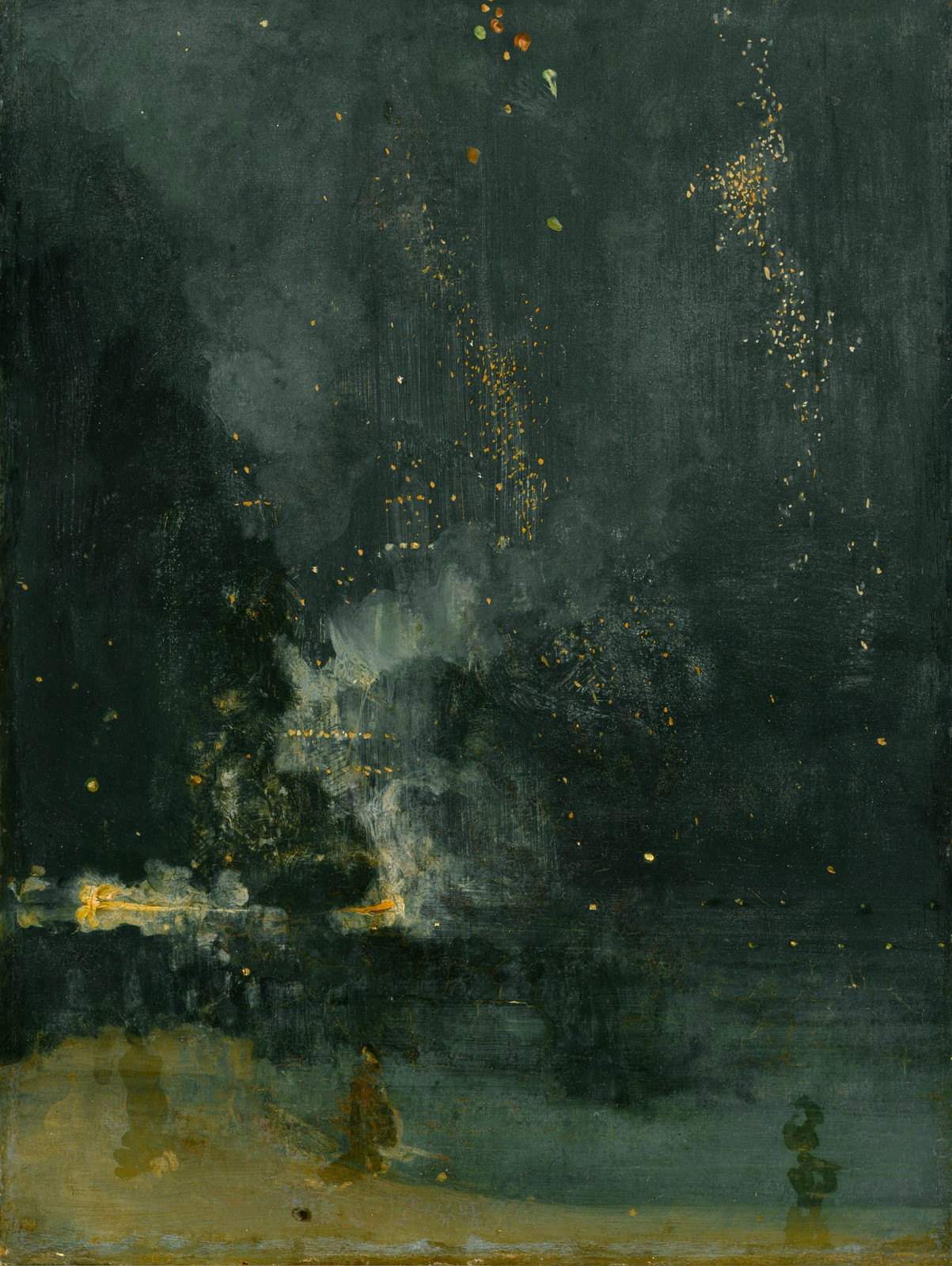 James Abbott McNeill Whistler. Nocturne in Black and Gold. The Falling Rocket, 1872-77.