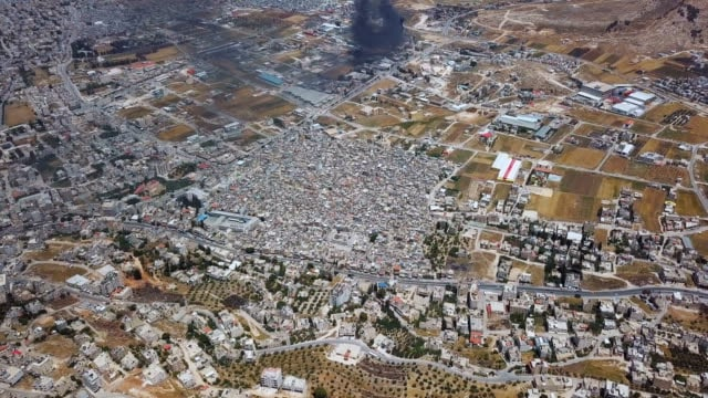  В&nbsp;центре&nbsp;— лагерь беженцев Балата в&nbsp;городе Наблус (Западный берег реки Иордан)