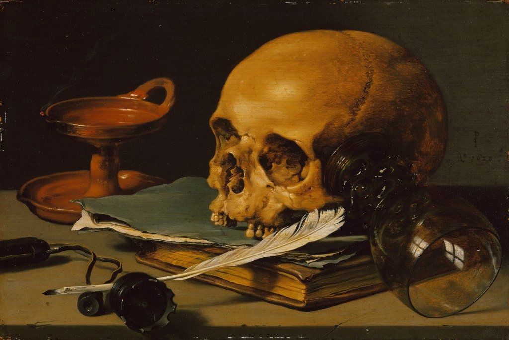Питер Клас. «Натюрморт с&nbsp;черепом», 1628