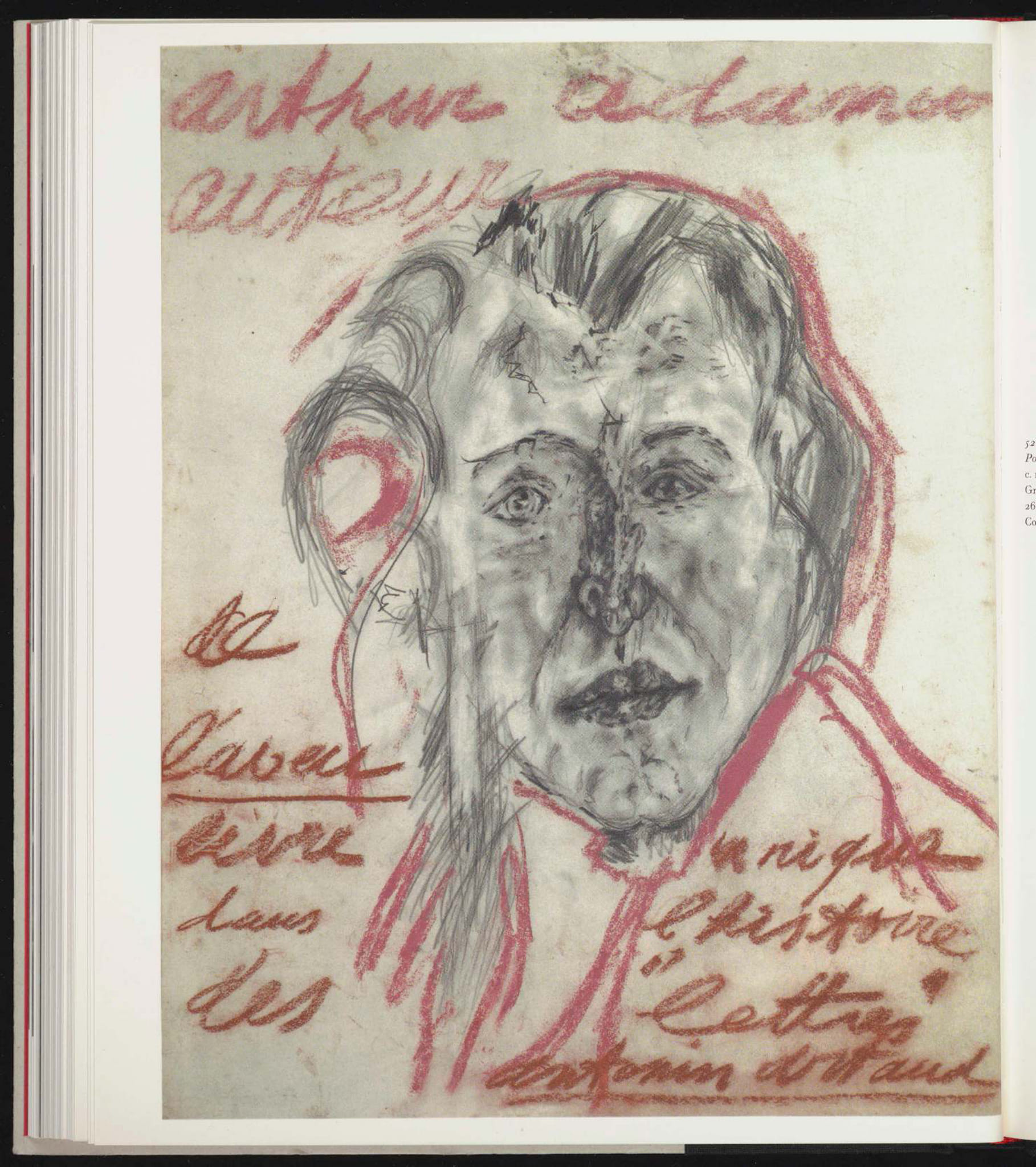 Портрет Артюра Адамова работы Антонена Арто. 1947