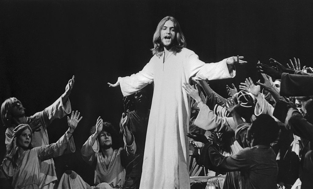 Джефф Фенхолт в&nbsp;роли Иисуса в&nbsp;первой постановке рок-оперы на&nbsp;Бродвее, октябрь 1971. Фото: Getty Images