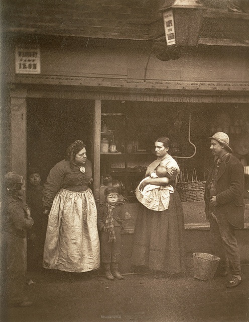 Sufferers from the floods From “Street Life in London” 1877, by John Thomson