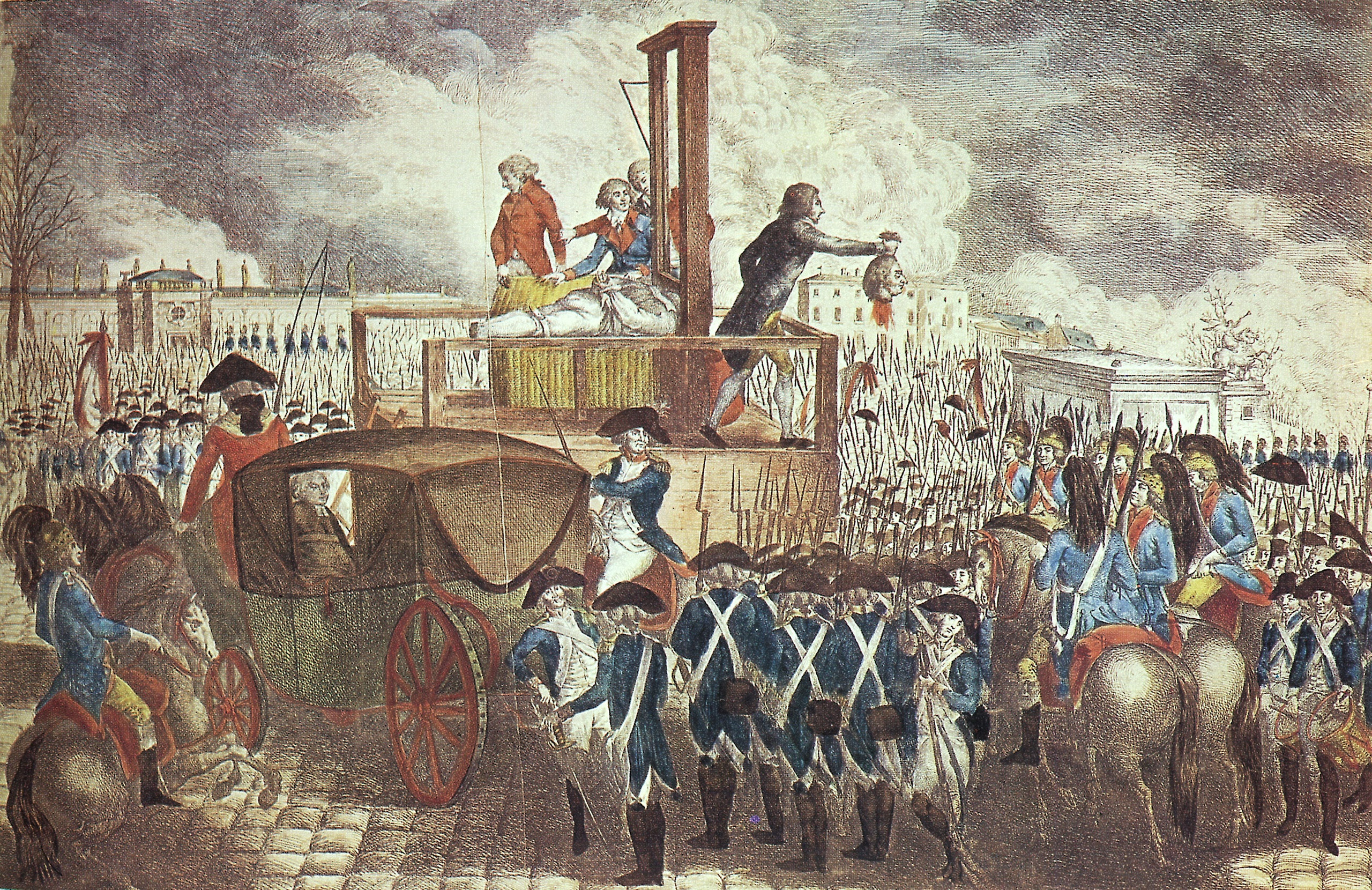Георг Генрих Зевекинг. Казнь Людовика XVI., 1793