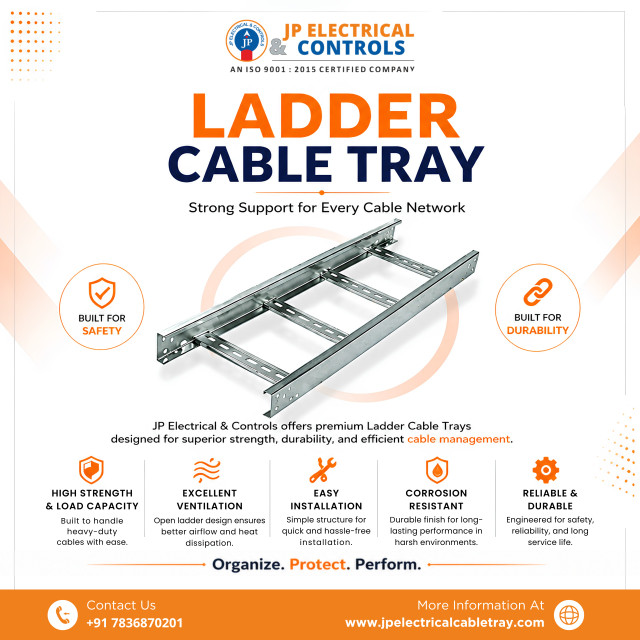 Leading Ladder Cable Tray Manufacturer & GI Ladder Cable Tray Manufacturer in India – JP Electrical & Control