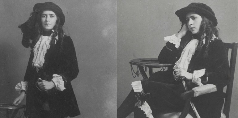 Ирена Кшивицкая в&nbsp;костюме пажа, 1914, источник фото&nbsp;— https://polona.pl/