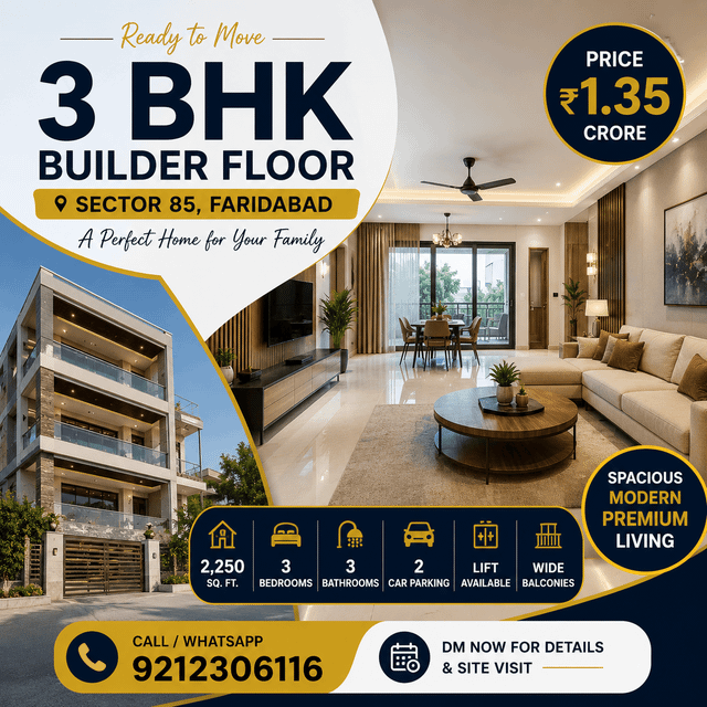 BPTP Park Elite 3 BHK Property for Sale | Sector 85 | +91-9212306116