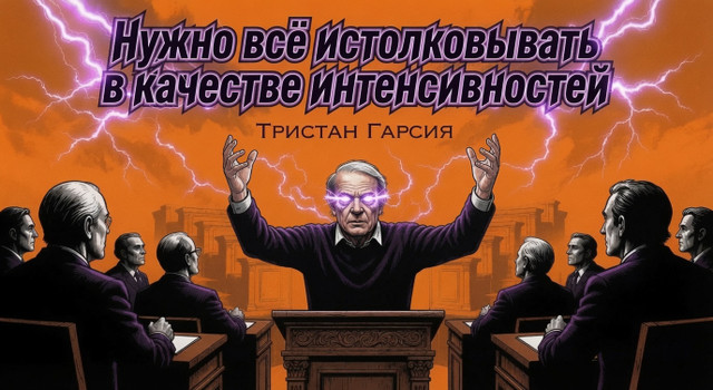 Тристан Гарсия. Нужно всё истолковывать в качестве интенсивностей
