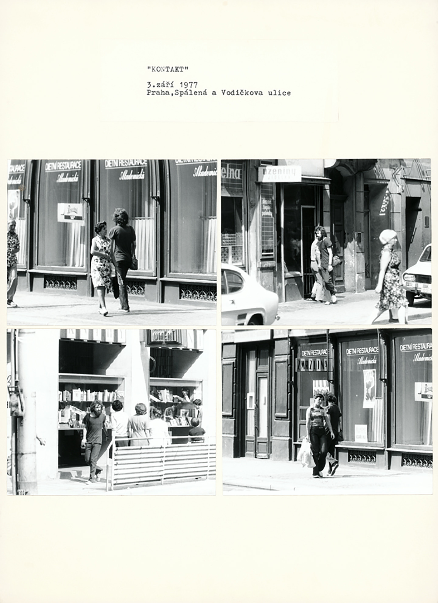 «КОНТАКТ» 〇 3 сентября 1979 〇 Прага, Спалена и&nbsp;Водичкова улицы