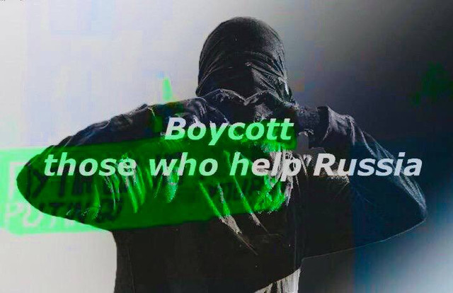 Boycott those who help Russia