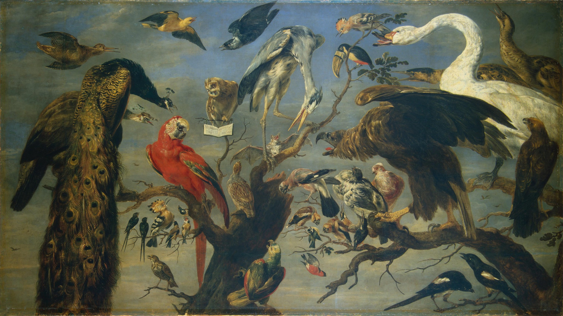 Франс Снейдерс. Птичий концерт. 1630-40. Государственный Эрмитаж