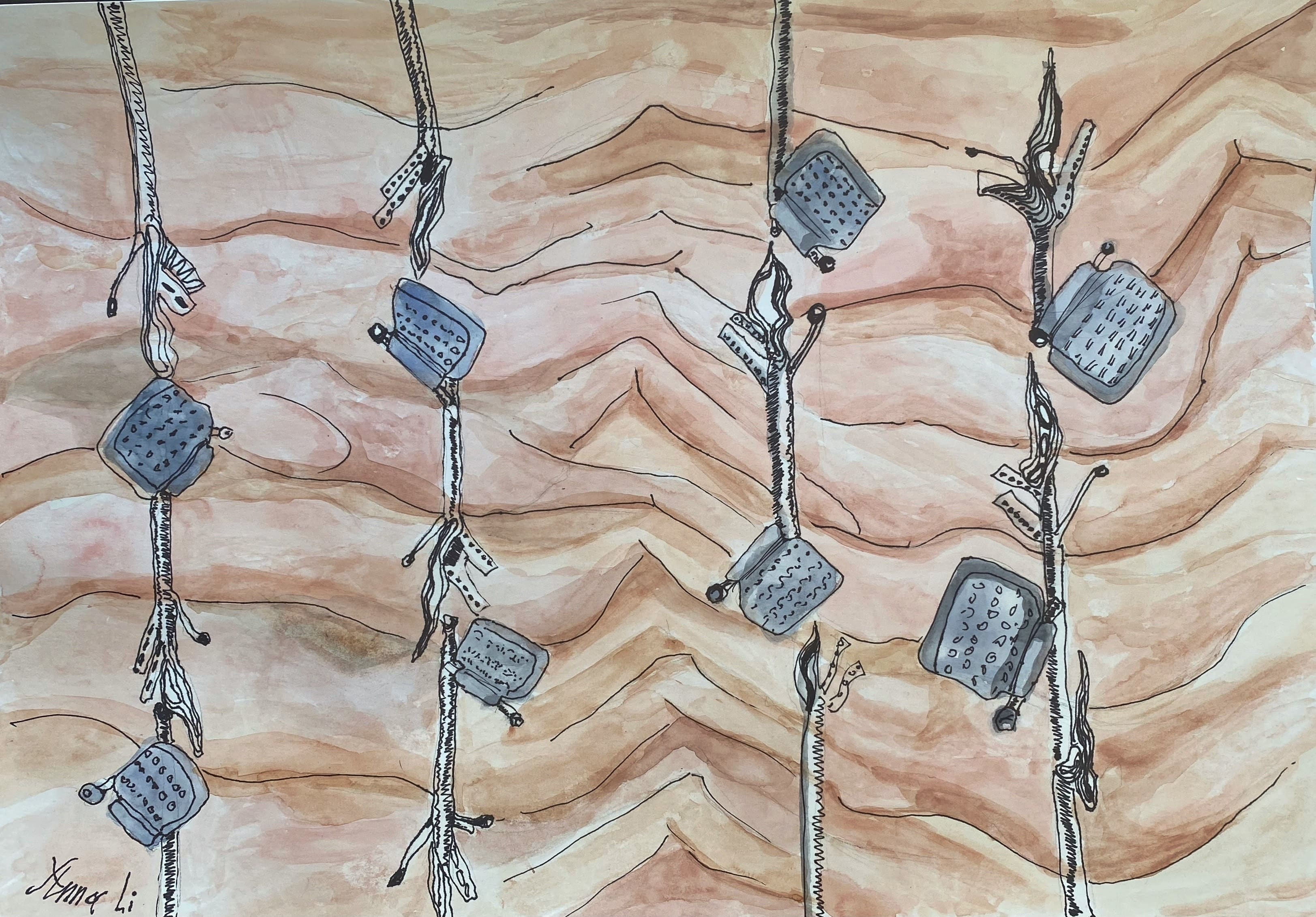 Drawings from the Untitled series, 2021