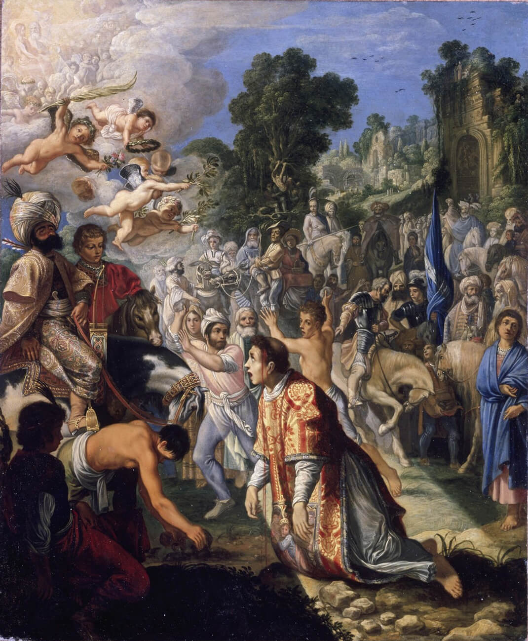 Адам Эльсхеймер «Избиение святого Стефана» (1602)