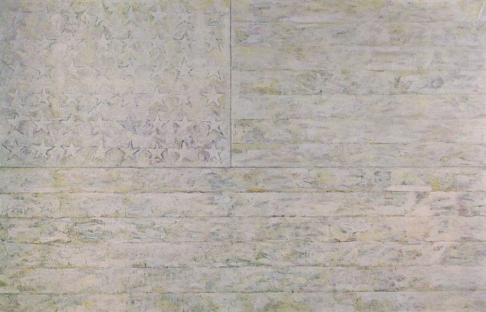 Jasper Johns, “White Flag”, 1955