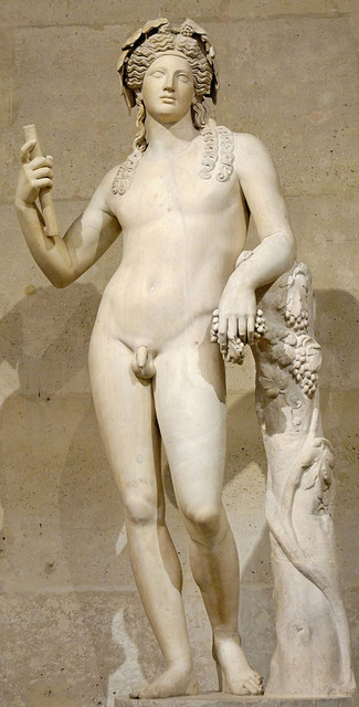 Second-century Roman statue of Dionysus, after a Hellenistic model (ex-coll. Cardinal Richelieu, Louvre)
