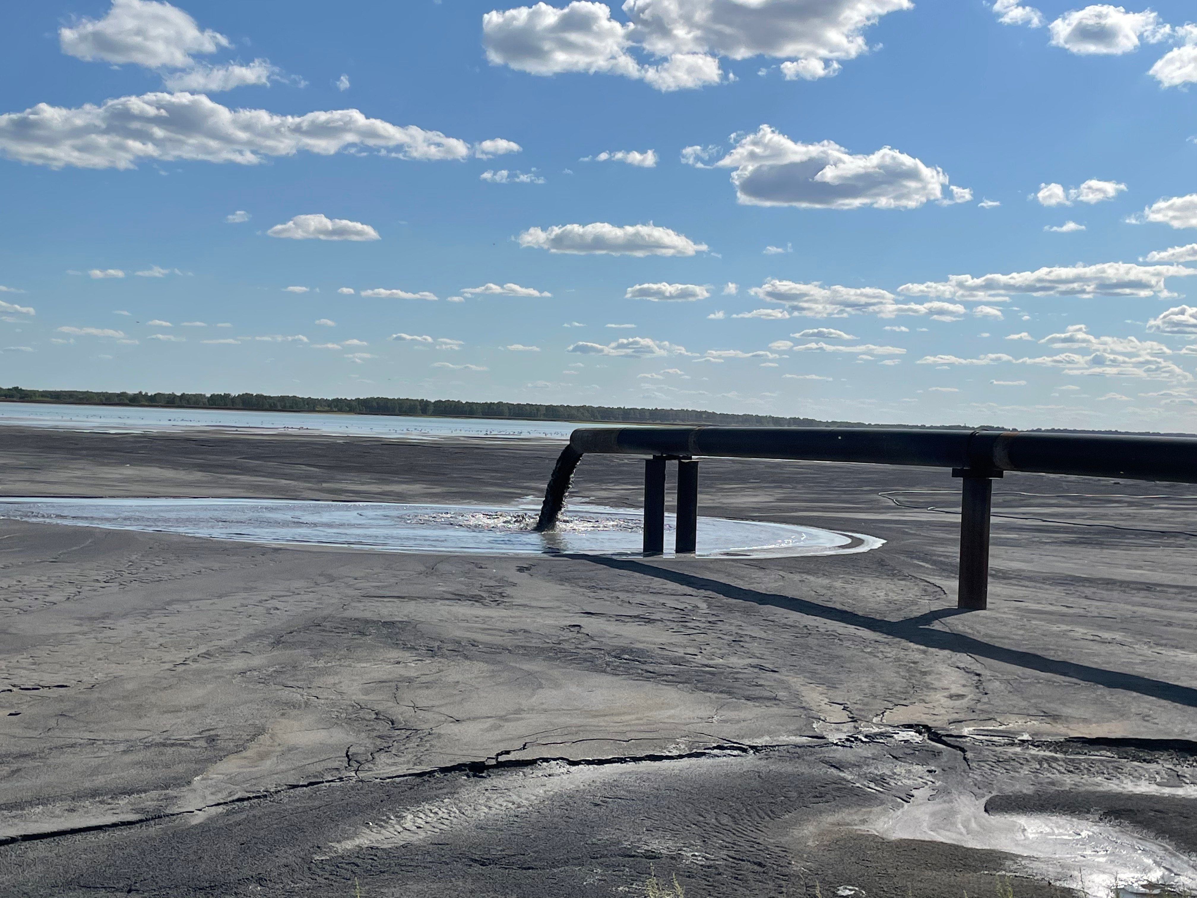 The ash pond of the Omsk Thermal Power Plant-5