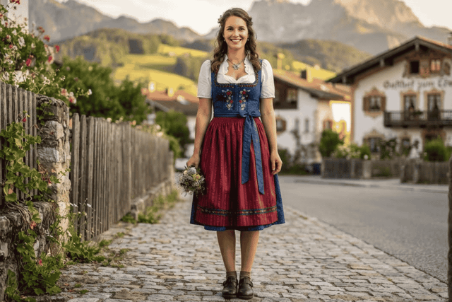  The Nostalgic Charm of Vintage Floral Dirndl Dresses