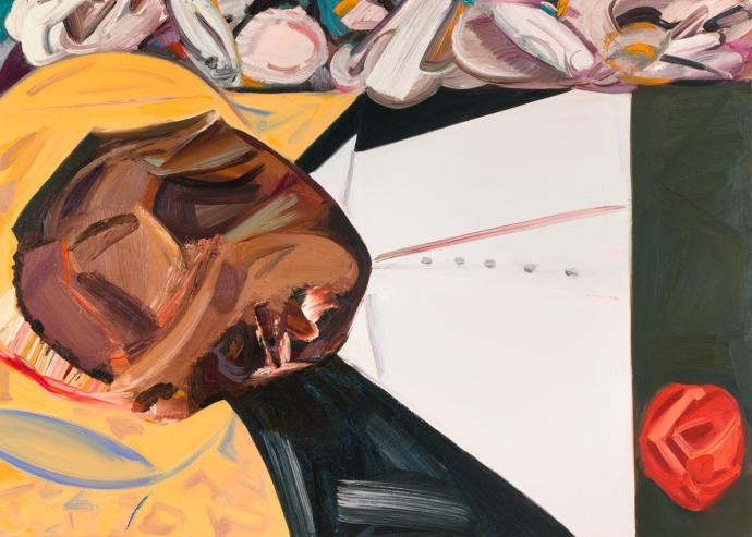 Dana Schutz, “Open Casket”.