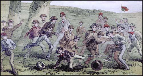 Футбольный матч между&nbsp;учащимися школ, 1860-е