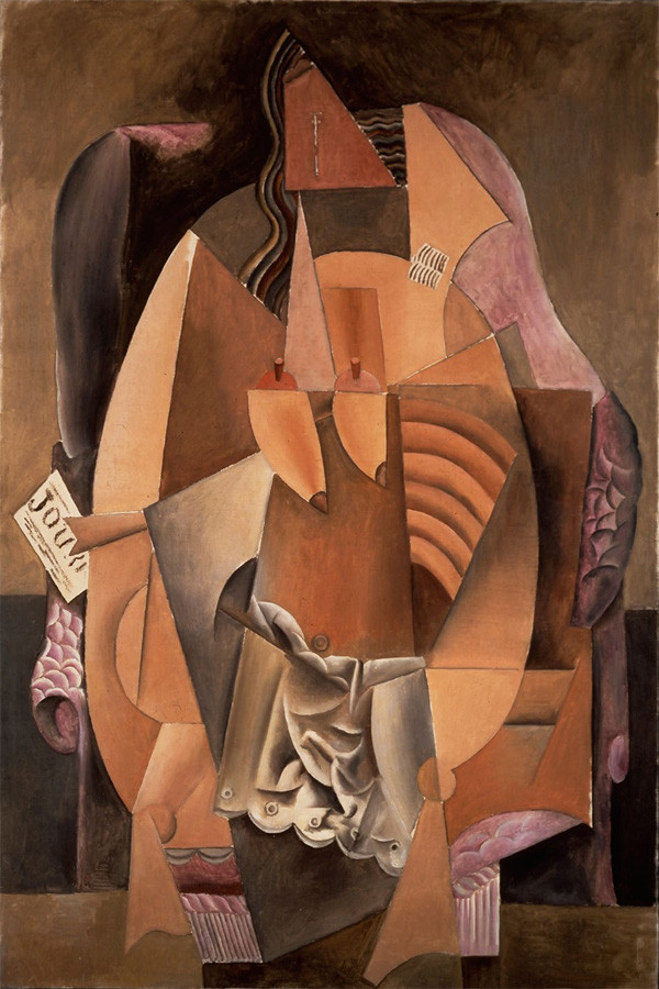 П. Пикассо «Женщина в&nbsp;сорочке, сидящая в&nbsp;кресле (Ева)», 1913 Холст, масло 