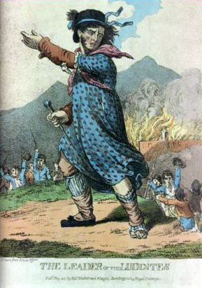 Изображение лидера луддитов, 1812&nbsp;г.