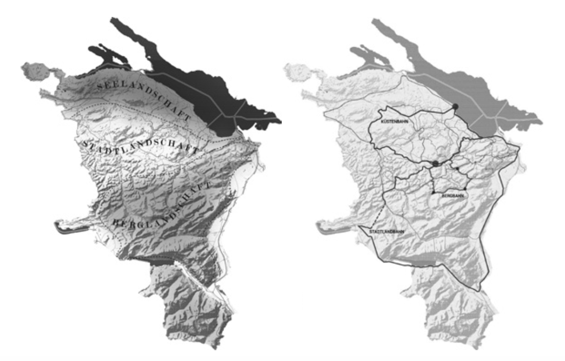 The three landscapes / The three train rings (из&nbsp;книги Switzerland)