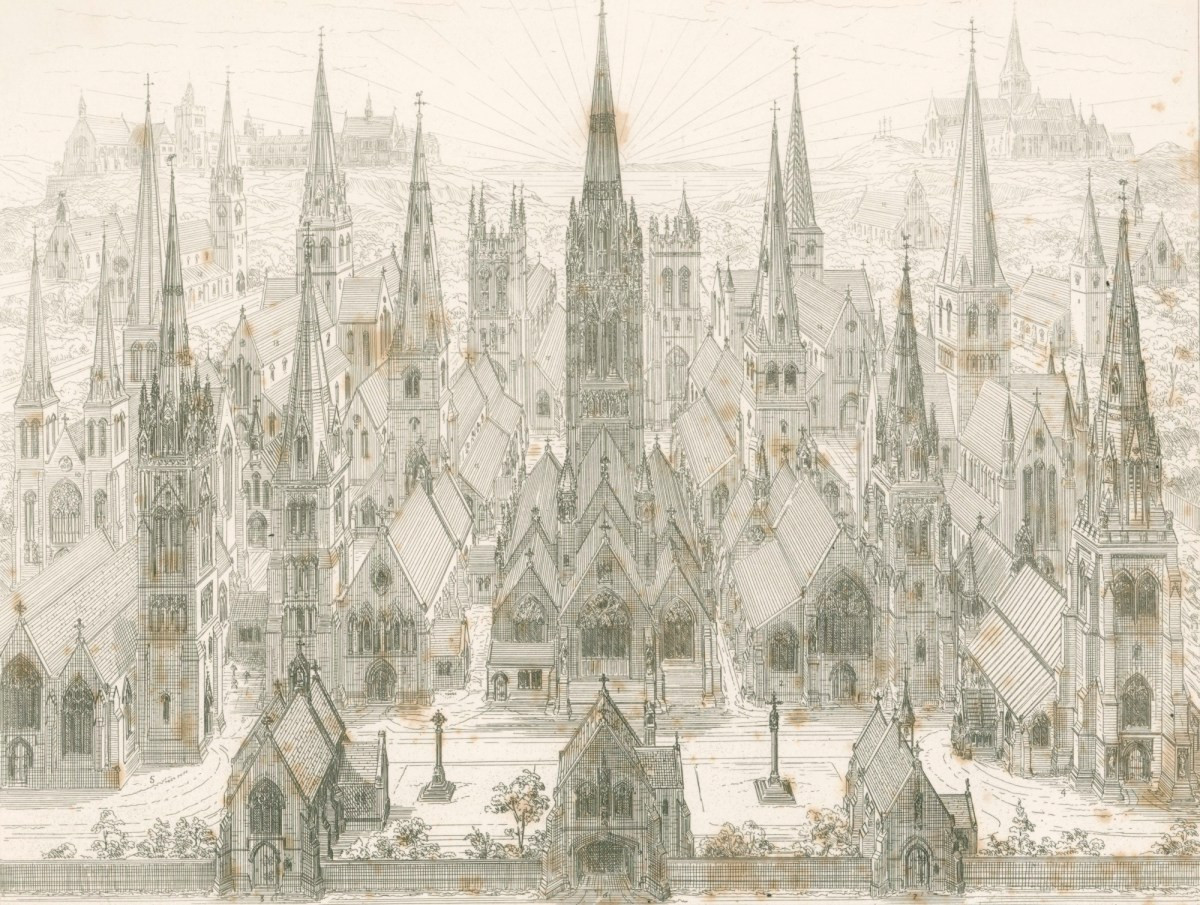 Илл. из&nbsp;книги: A. W.N.&nbsp;Pugin. An Apology for the Revival of Christian Architecture in England (London, 1843).