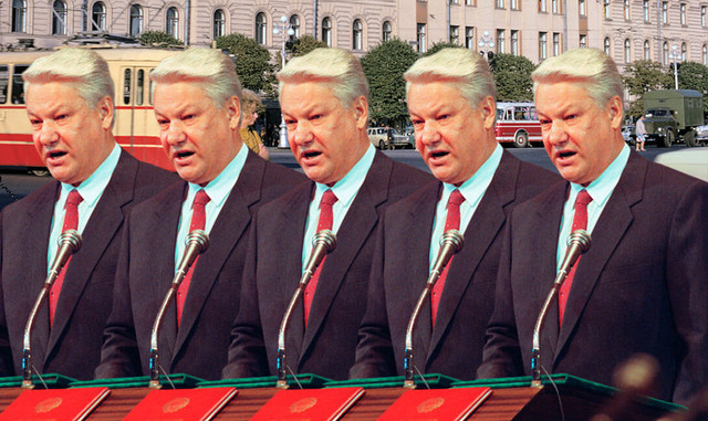 Борис Ельцин — ледовласый мессия