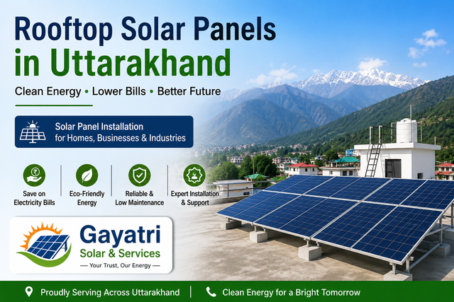 Rooftop Solar Panels in Uttarakhand – Choose the Best Solar Company for Reliable Solar Installation