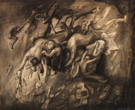 Lea Grundig “In den Abgrund”, 1943.