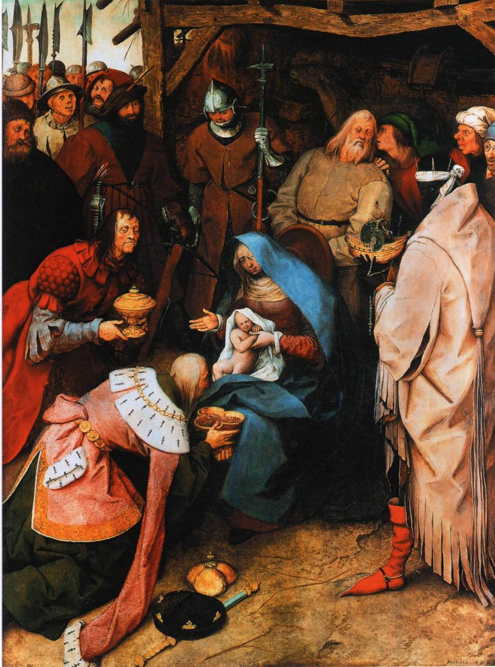  Питера Брейгель Старший (Мужицкий) «Поклонение волхвов» 1564&nbsp;г.