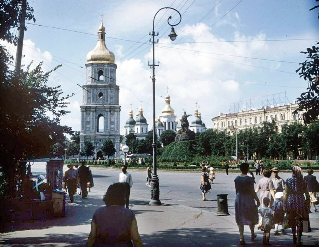 Софийская площадь в&nbsp;1955&nbsp;г.