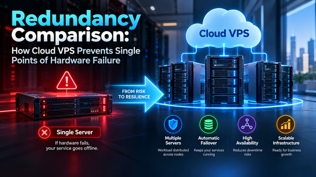 Redundancy Comparison: How Cloud VPS Prevents Single Points of Hardware Failure