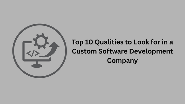 Top 10 Qualities to Look for in a Custom Software Development Company
