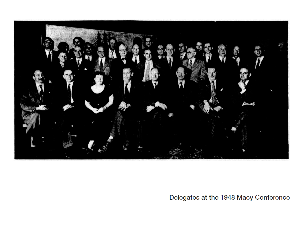 Надпись на слайде: Делегаты Конференции Мэйси 1948 года