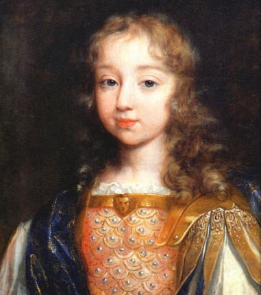 Людовик XIV в&nbsp;возрасте пяти лет, портрет работы Филиппа де Шампаня, 1642&nbsp;г.
