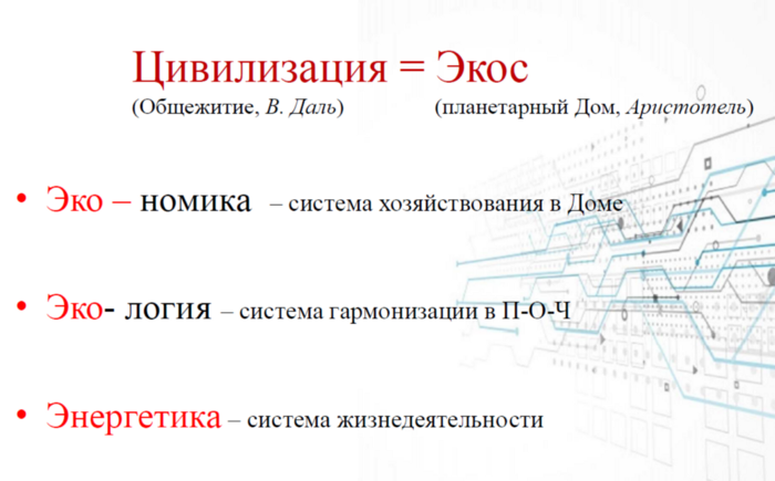 Важен принцип гармонического развития своего Дома-Экоса