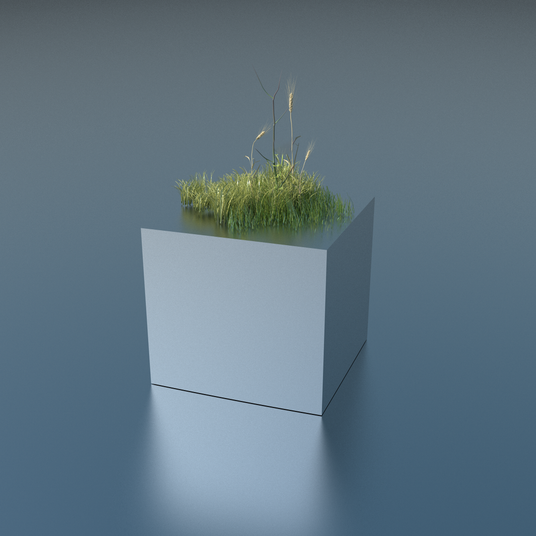 3D cube rendered for contemporary.work 