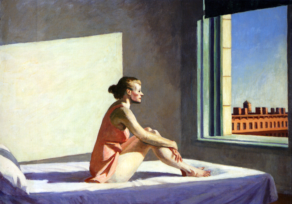 Эдвард Хоппер. Morning Sun. 1952, ныне в&nbsp;коллекции Музея искусств Коламбуса, Огайо.