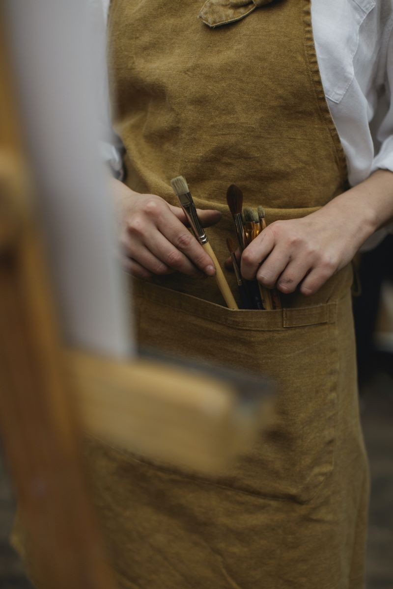 Photo by cottonbro studio: https://www.pexels.com/photo/a-photo-of-paint-brushes-on-brown-pocket-3778207/