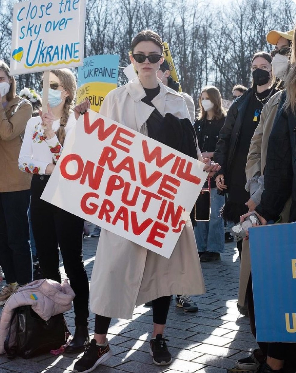 “We Will Rave on Putin’s Grave”, Берлин, март 2022