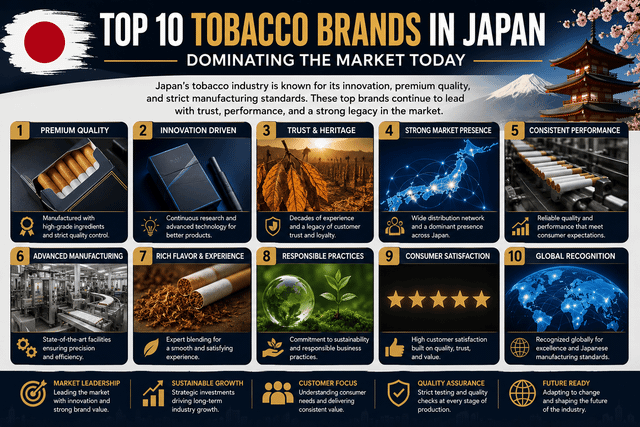 Top 10 Tobacco Brands in Japan Defining Industry Success Today