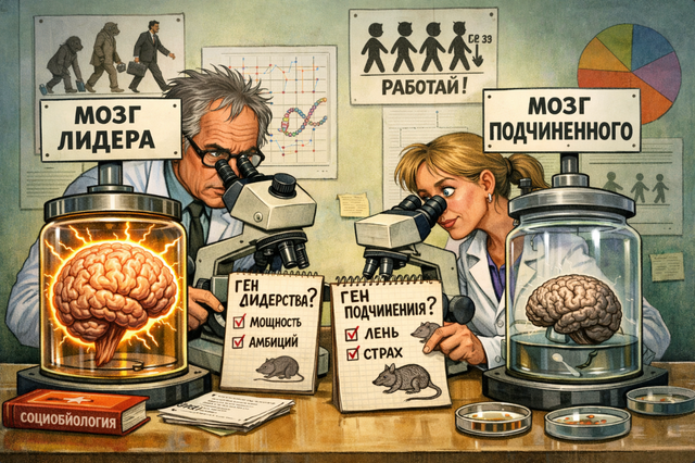 Мозг лидера и мозг подчиненного