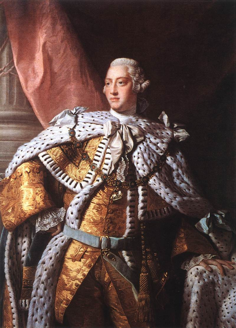 Король Георг III, портрет работы Алана Рамсей