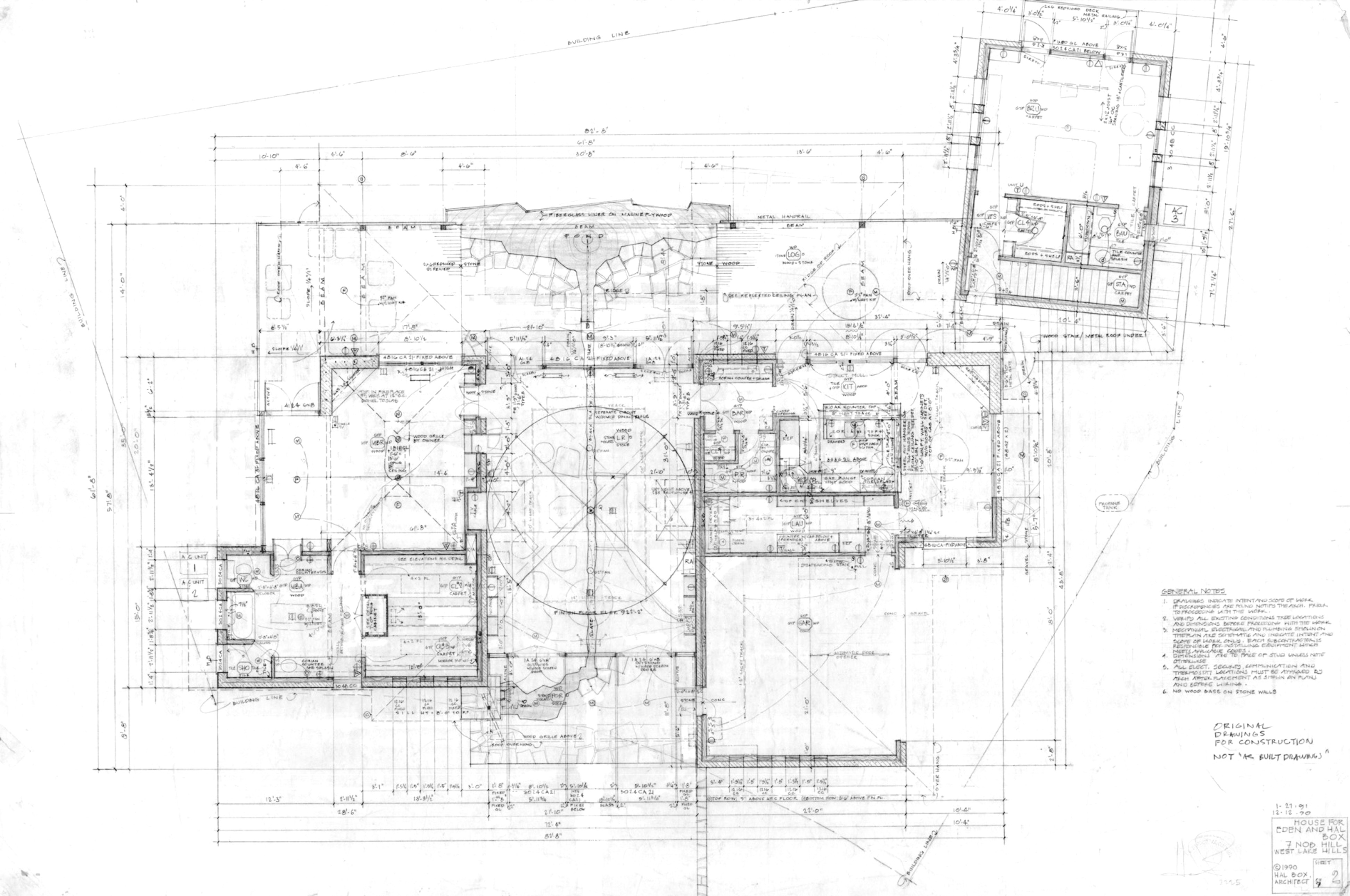 Рабочие чертежи автора Дома на&nbsp;Ноб-Хилл, 1991